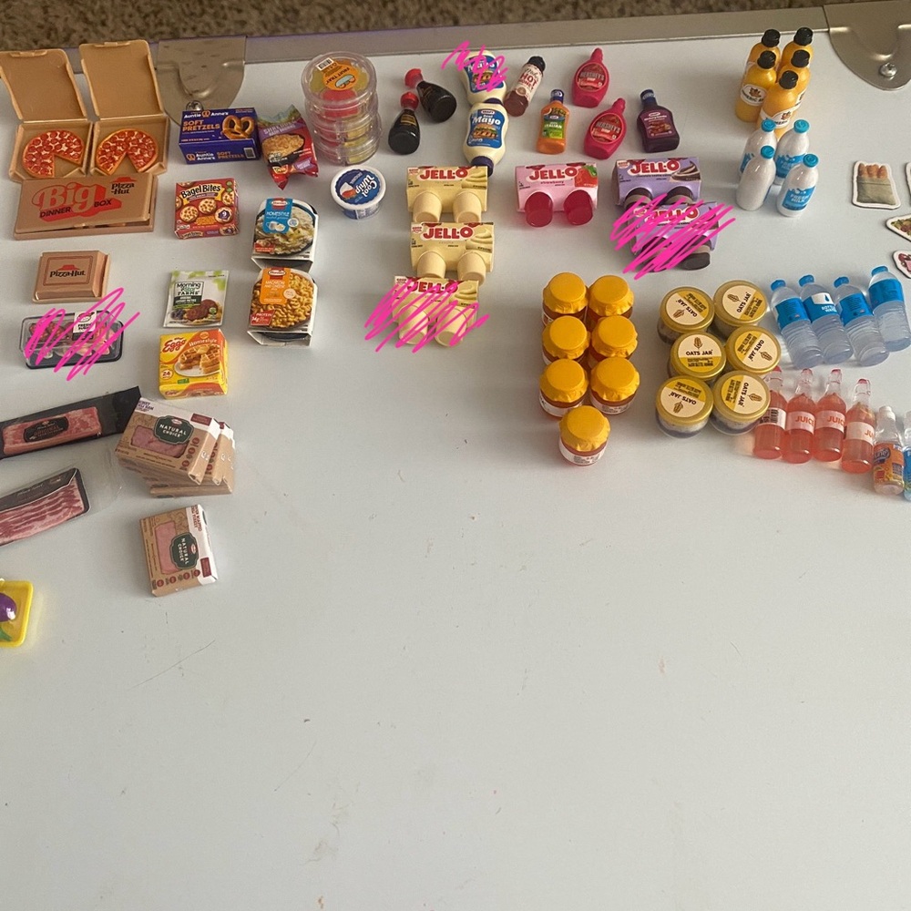 Assorted Mini Brands Fill the Fridge Play Food Set Choose 6! - Picture 3 of 4